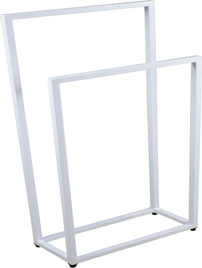 Biały metalowy stojak na ręczniki 75 cm A9-K36