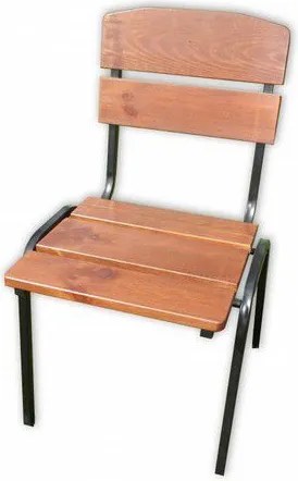 Ogrodowe krzesło drewniane do układania w stos  WEEKEND FSC