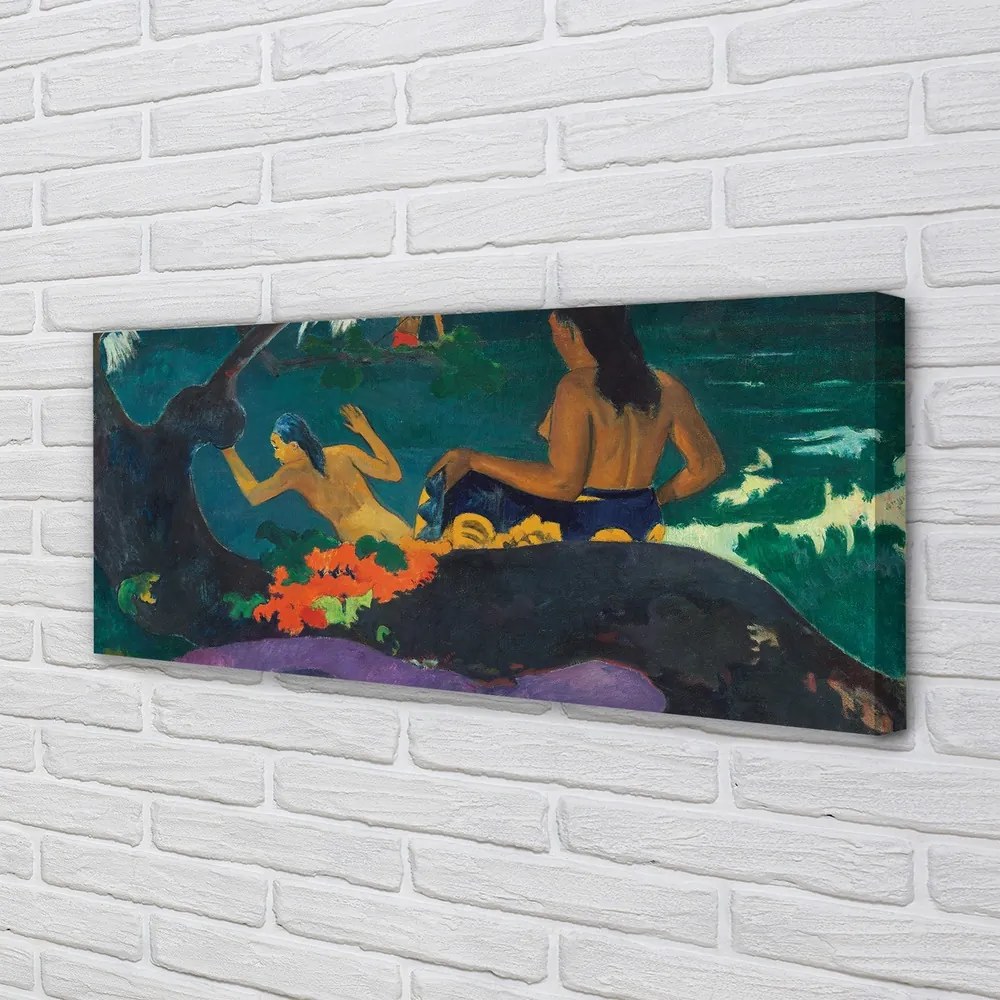 Obraz drukowany na płótnie Fatata te Miti (Nad morzem) - Paul Gauguin