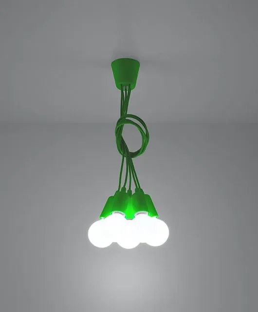 Zielona loftowa lampa wisząca - EX543 F5-S95