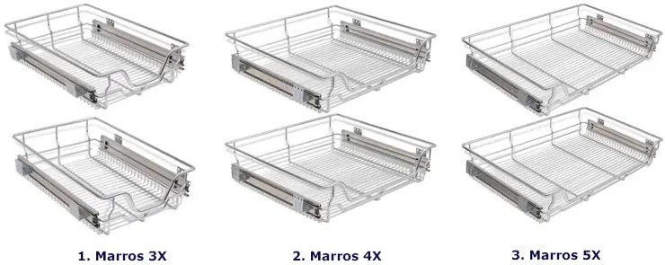 2 sztuki stalowego kosza cargo - Delvid 3X