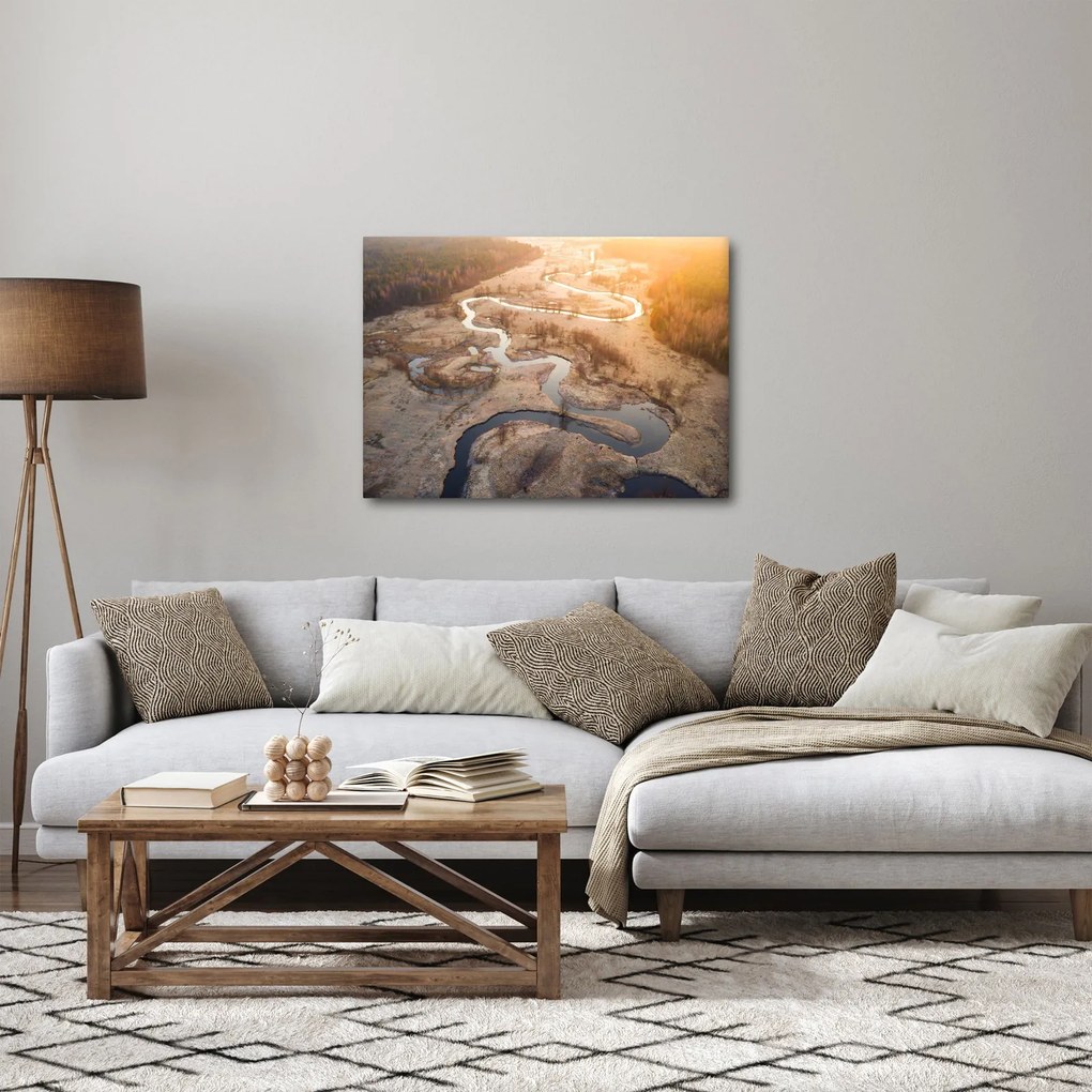 Obraz - Świt nad meandrami (70x50 cm)