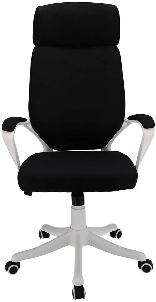 Czarny fotel dziecięcy młodzieżowy do biurka D5-A01