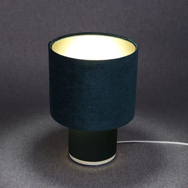 Zielona lampka nocna z weluru - A339 C6-S06
