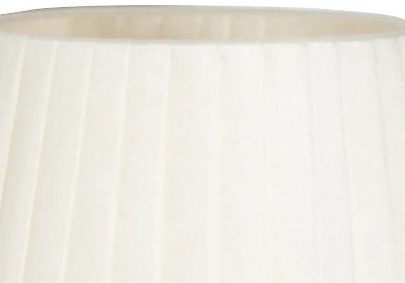 Nowoczesna lampa ścienna biała z brązem - Pluk