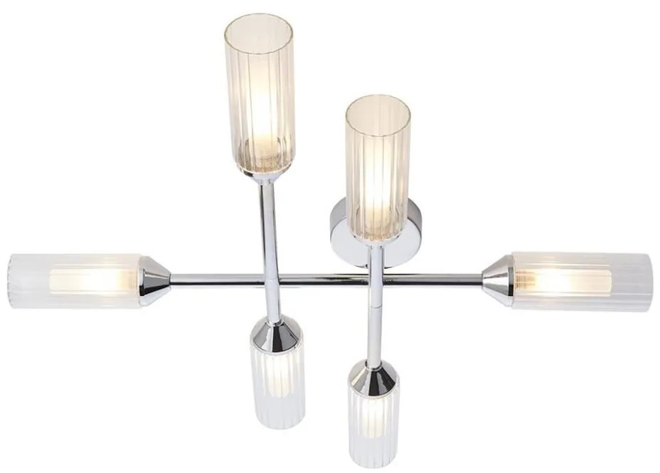 Endon 95045 - Żyrandol łazienkowy natynkowy NATORI 6xG9/3W/230V IP44 chrom błyszczący