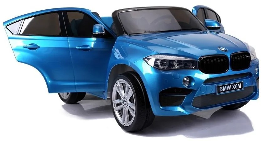 Auto na akumulator nowe bmw x6m niebieskie lakierowane