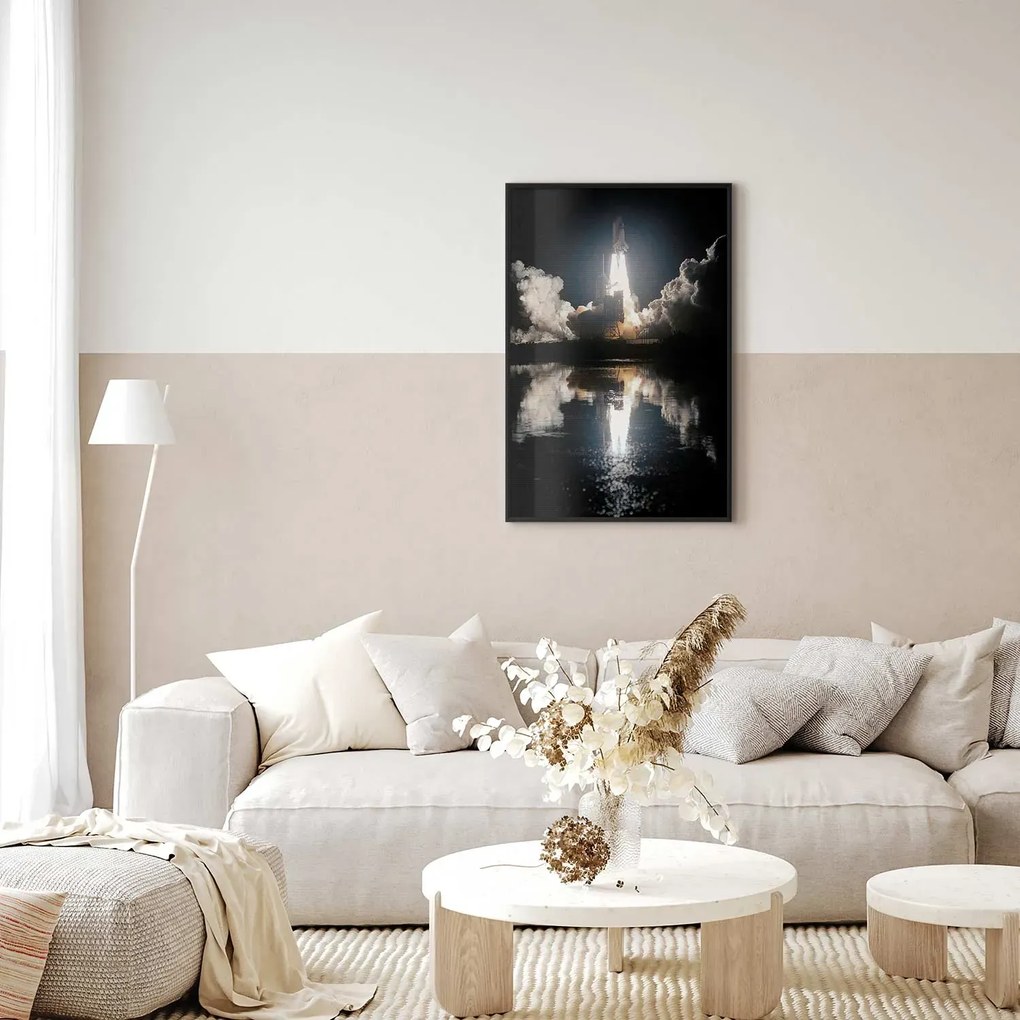 Plakat Udany start 60x90 cm z ramą czarną bez marginesu ARTGEIST B