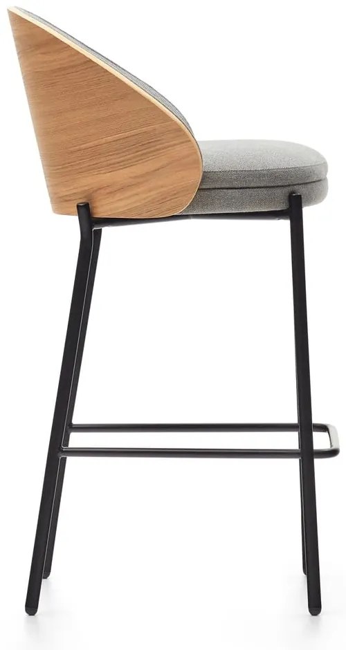 Szaro-naturalny hoker (wysokość siedziska 65 cm) Eamy – Kave Home