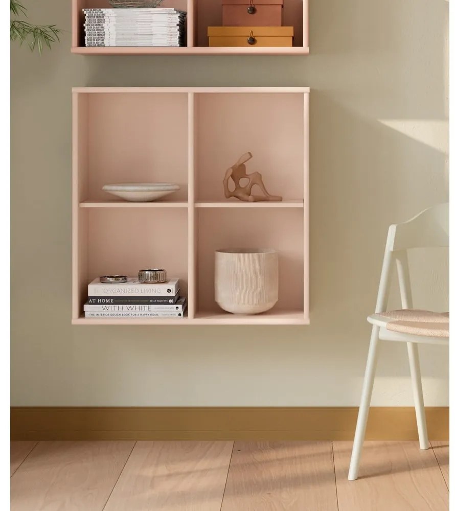 Jasnoróżowy regał wiszący 70x70x27 cm Mistral – Hammel Furniture