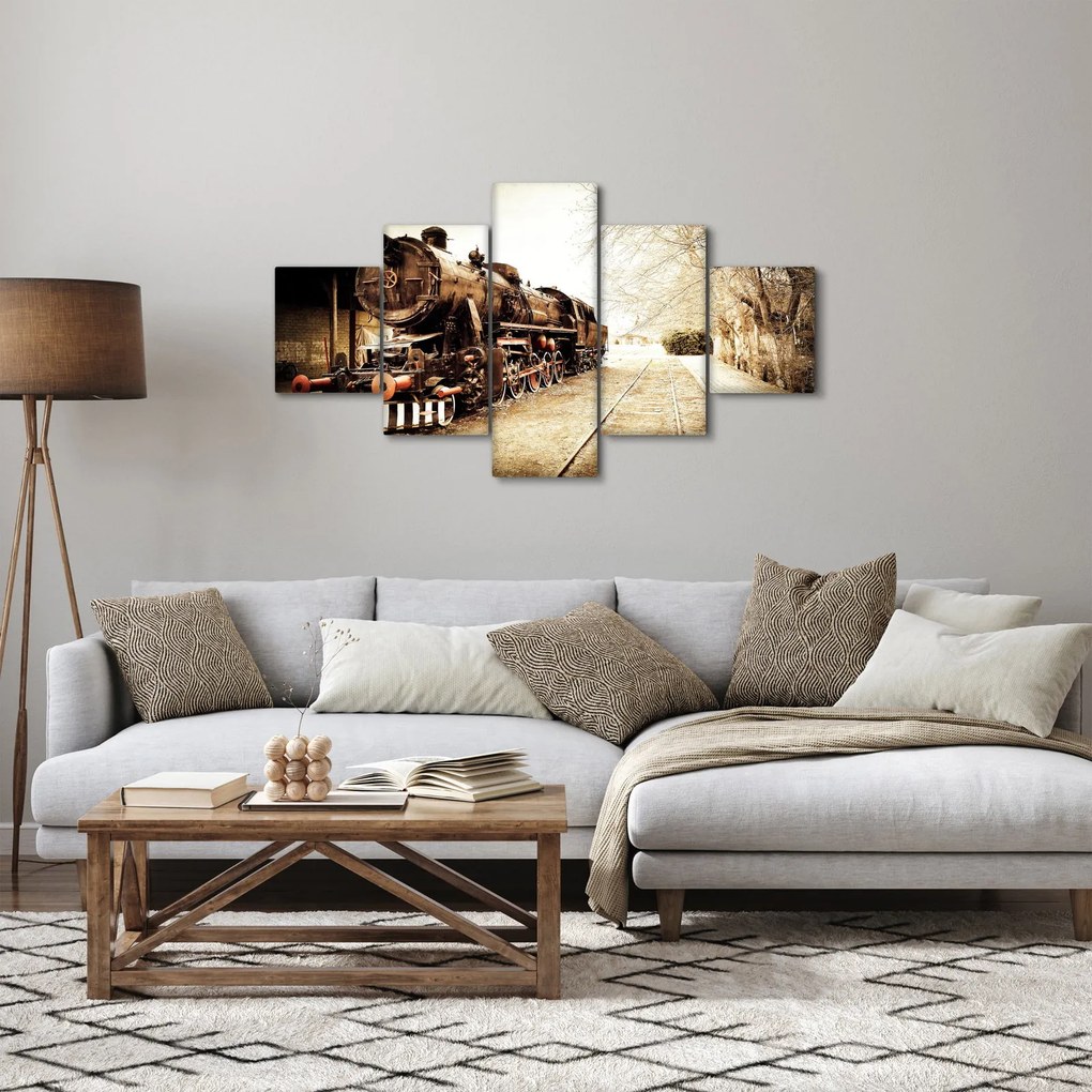 Obraz - Zabytkowa lokomotywa (125x70 cm)