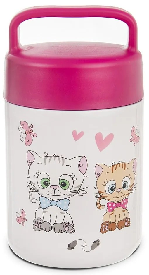 Termos na żywność ze stali nierdzewnej Orion Kittens, 480 ml