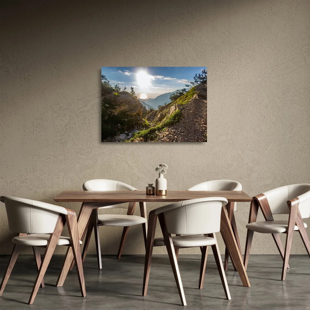 Obraz na szkle - Góra Olimp (70x50 cm)