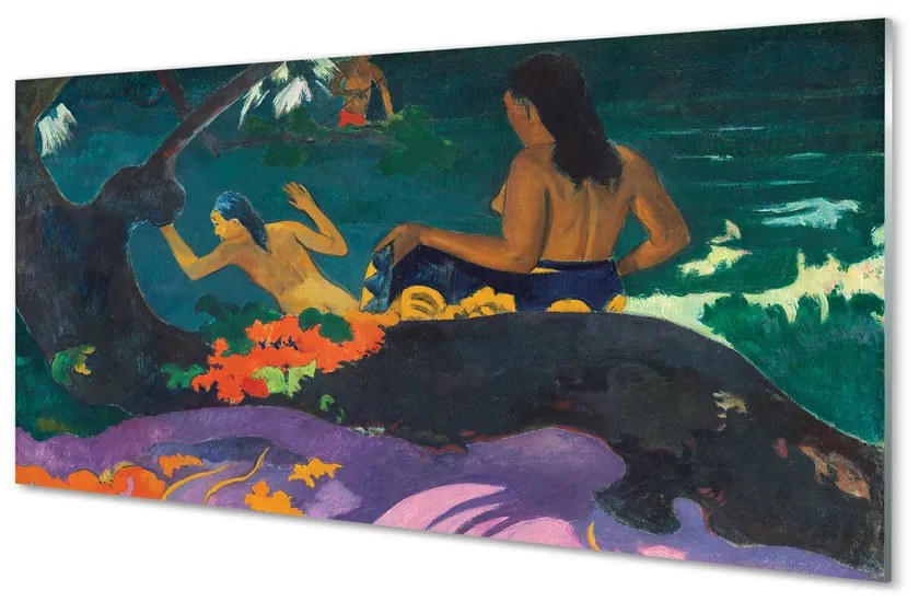 Obraz na szkle Fatata te Miti (Nad morzem) - Paul Gauguin