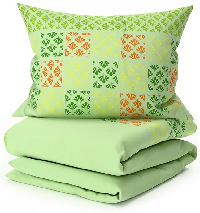 PrzytulneMieszkanie.pl PrzytulneMieszkanie.pl Pościel z mikrosatyny VELLARI, zielona Rozmiar pościeli: 70 x 90 cm | 140 x 200 cm