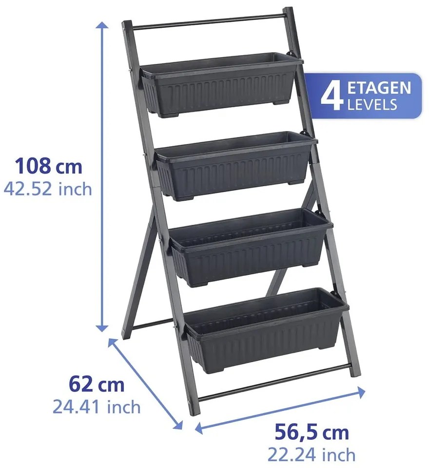 Metalowy kwietnik (wysokość 108 cm) Vertical – Maximex