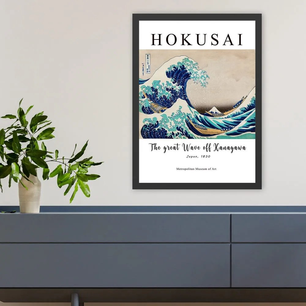 Obraz 35x45 cm Hokusai – Wallity