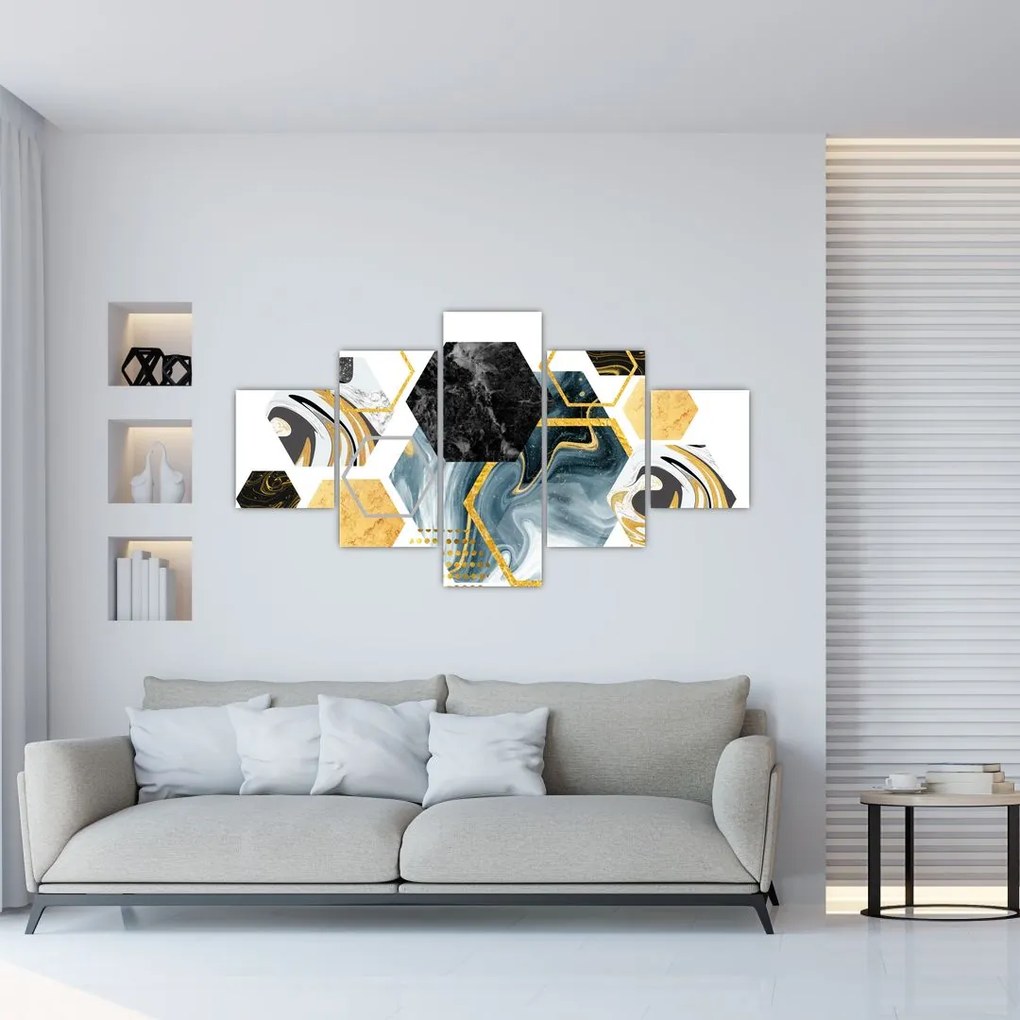 Obraz - Wielokąty (125x70 cm)