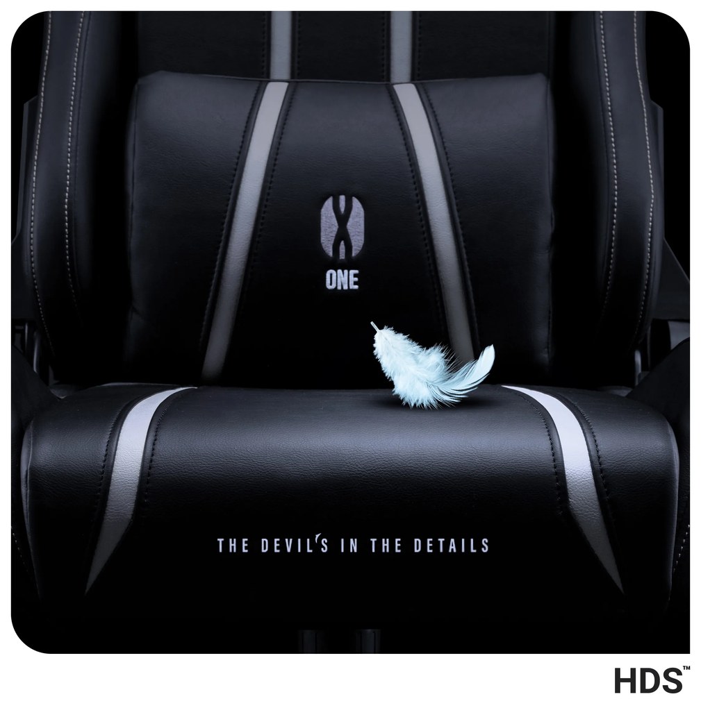 Fotel gamingowy Diablo X-One 2.0 Normal Size, czarno-biały