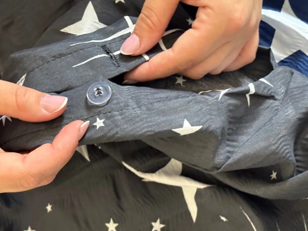 PrzytulneMieszkanie.pl PrzytulneMieszkanie.pl Pościel krepowa NIGHT SKY BLEND szara Rozmiar pościeli: 70 x 90 cm | 140 x 200 cm