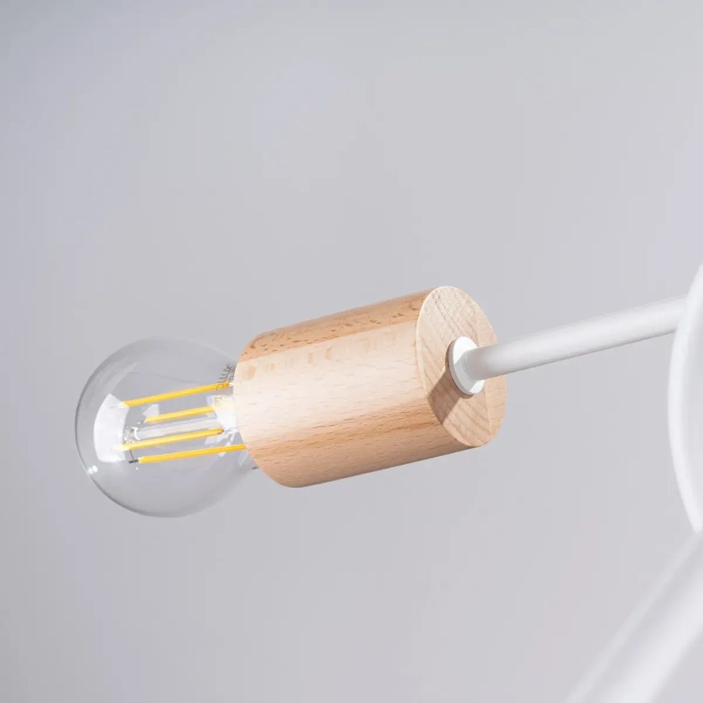 Żyrandol EMBER 5 biały SOLLUX  LIGHTING
