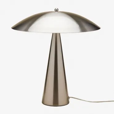 Lampa Stołowa Z Żelaza Irune Szczotkowana Szarość - Sklum