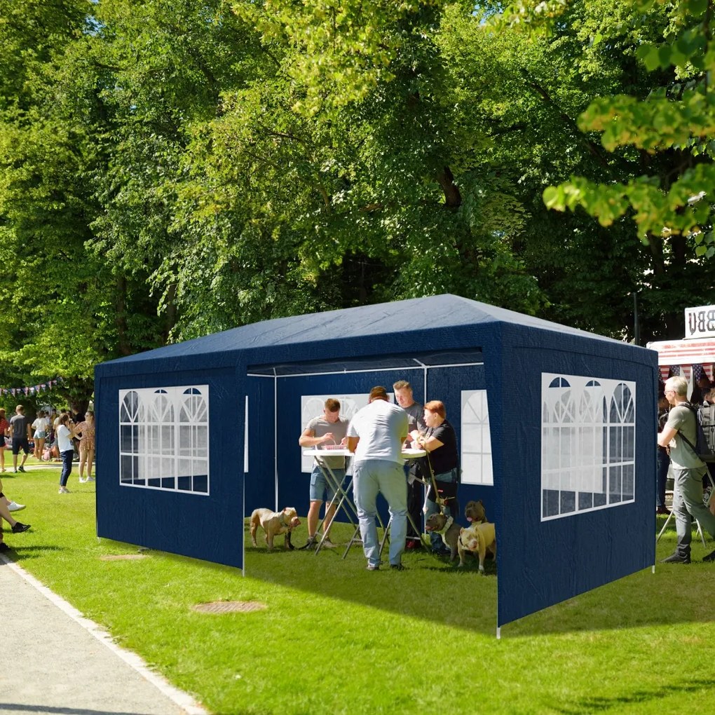 Namiot imprezowy NEAPOL, 3x6m, niebieska Jurhan