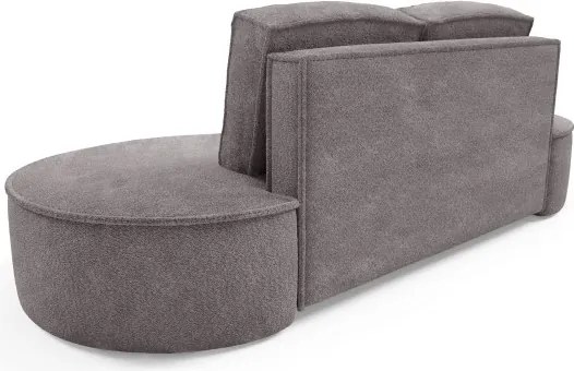 Sofa MOLLY z funkcja spania i pojemnikiem SZARY JEDWAB ABRIAMO 07