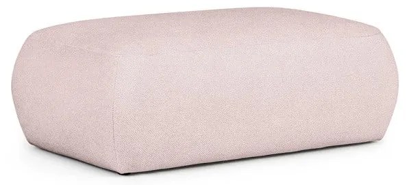 Jasnoróżowy podnóżek z materiału bouclé Mirel – Rodier