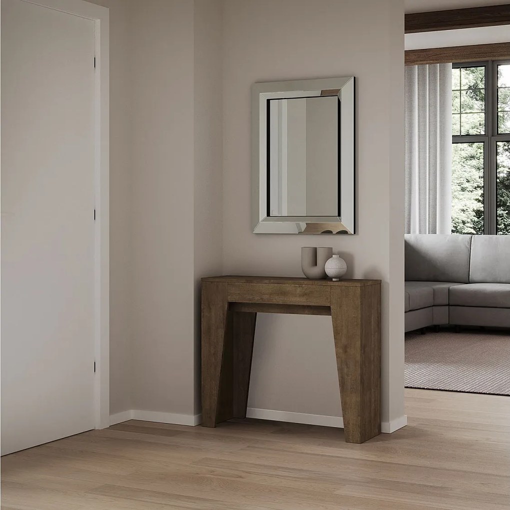 Konsola rozkładana 90x25/181 cm Narrow Orzech