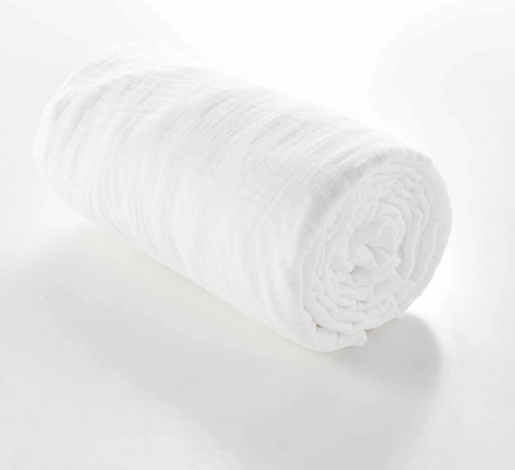 Muślinowe prześcieradło na gumce ANGELIA, 160 x 200 cm