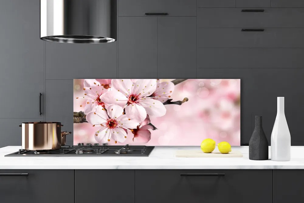 Panel Kuchenny Nowoczesny Bukiet Na Szkle