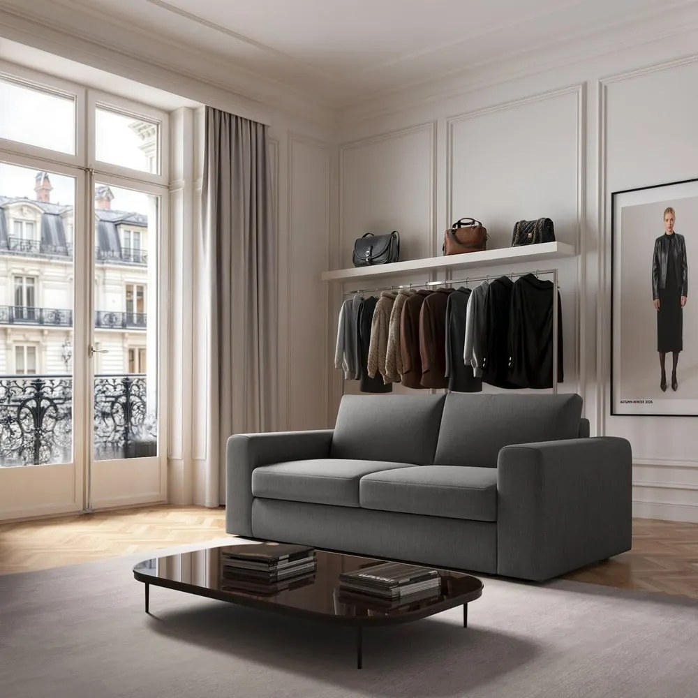 Szara sofa 218 cm Baga – Rodier