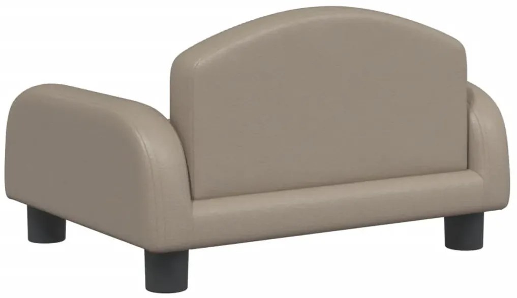 Dziecięca sofa z ekoskóry cappuccino B6-T35