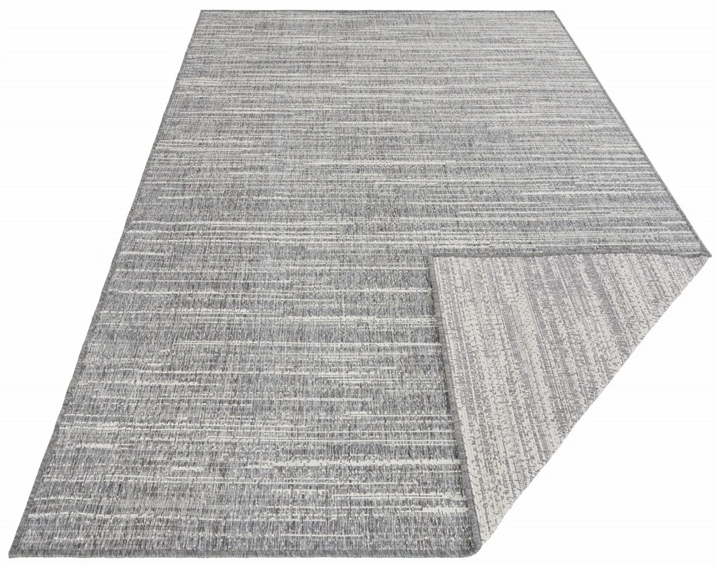 Dywan dwustronny zewnętrzny Gemini szary 200 cm x 290 cm