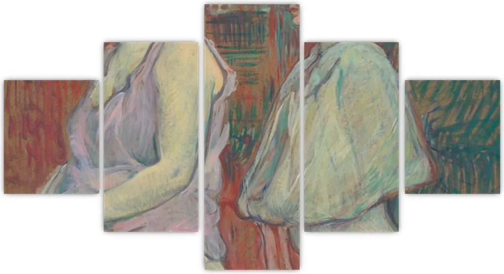 Obraz - Henri de Toulouse-Lautrec, Rue des Moulins, reprodukcje (125x70 cm)