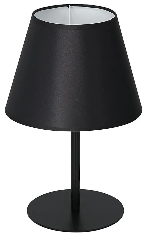 Lampa stołowa ARDEN 1xE27/60W/230V śr. 20 cm czarny/biały