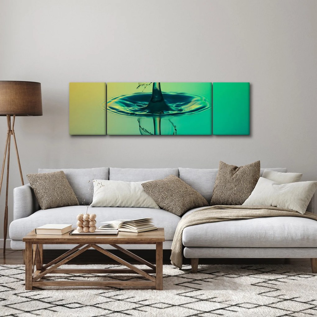 Obraz kropli wody (170x50 cm)