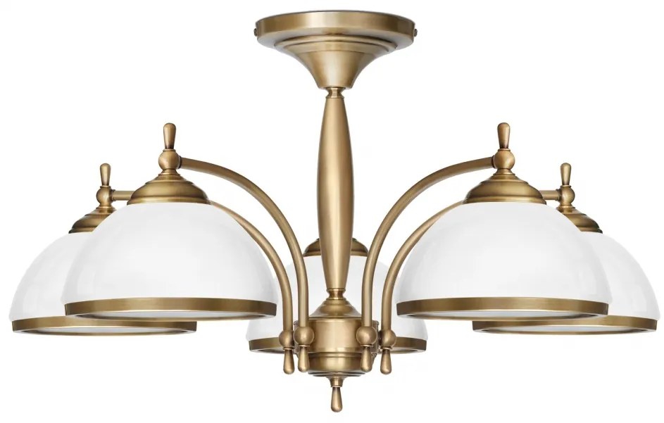 Niski mosiężny żyrandol CR-S5K