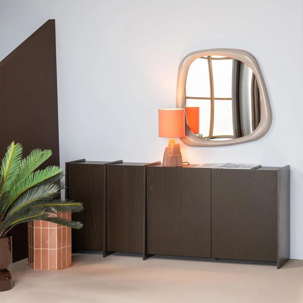 Ciemnobrązowa komoda w dekorze jesionu 200x85x44 cm Brock – WOOOD