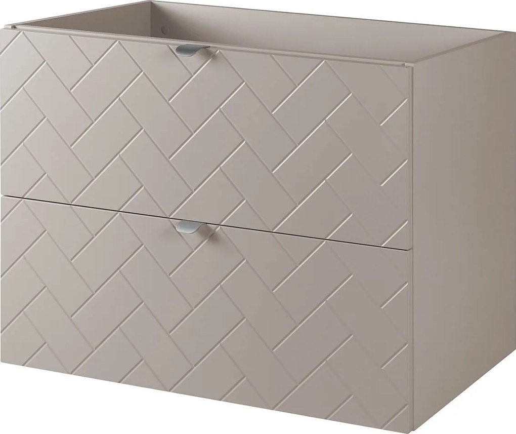 Meble łazienkowe, Kaszmir, 80 x 57 x 46 cm, uchwyty srebrne