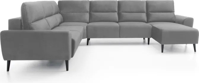 Narożnik BOSCO XL zestaw z elektryczną funkcją regulacji tkanina Monolith 85 Popielaty WERSAL