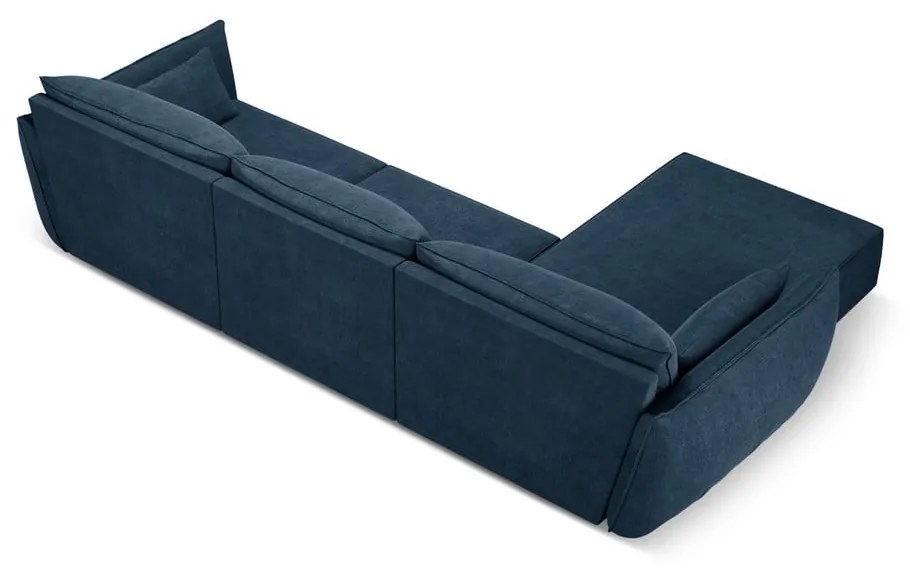 Ciemnoniebieski narożnik (lewostronny) Vanda – Mazzini Sofas