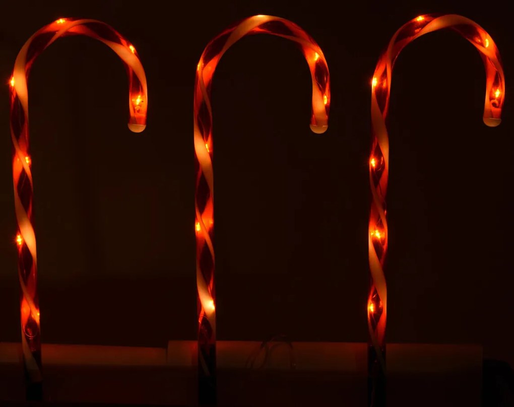 Zestaw 4 lamp świątecznych, 47 cm