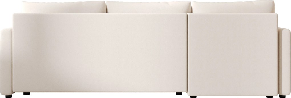 PROMOCJA Rozkładany dwustronny narożnik L VENORIA 220x143 cm, kremowy + 2 poduszki GRATIS II gatunek