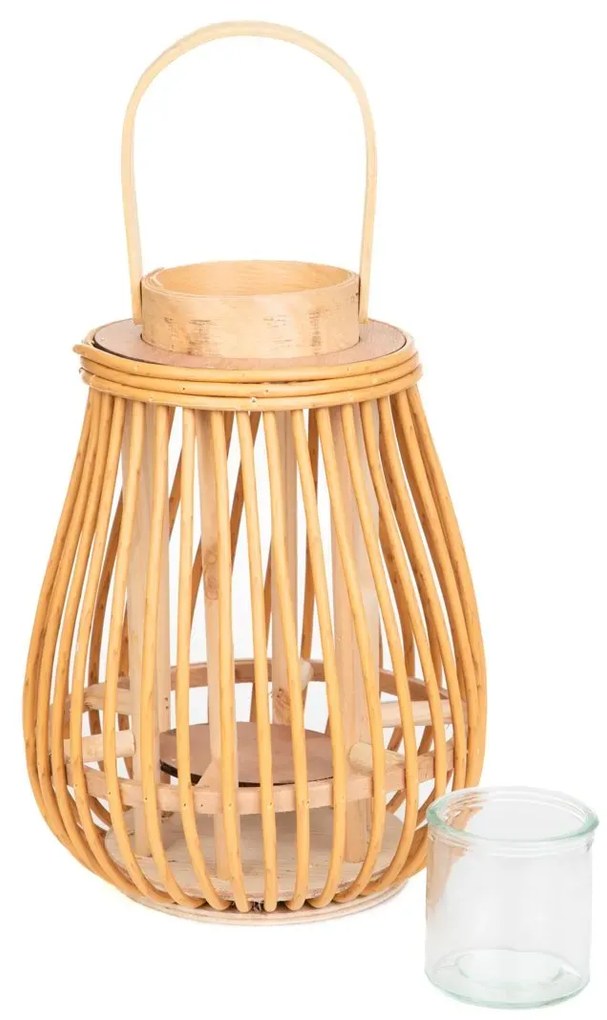 Lampion GARNITTO pleciony naturalny 10,5x30 cm HOMLA