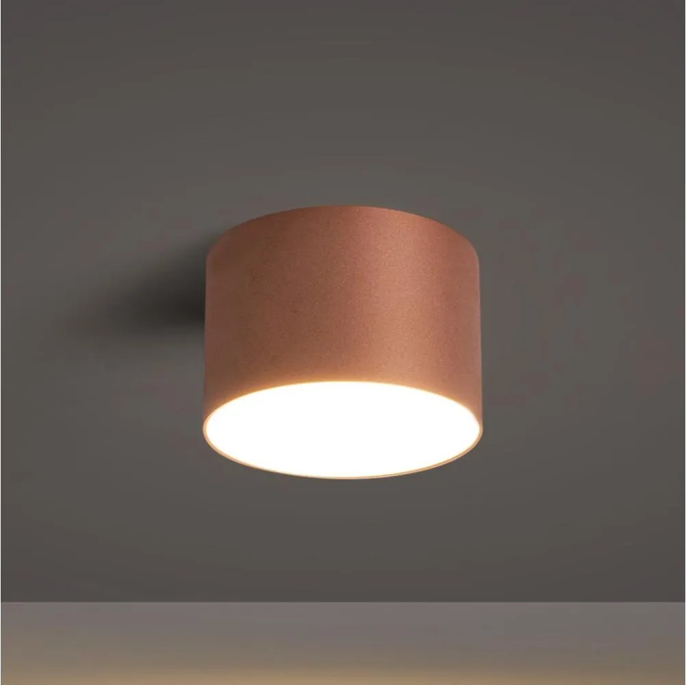 BRILAGI - Zewnętrzna lampa sufitowa FORIS LED/9W/230V śr. 9 cm brązowa IP44