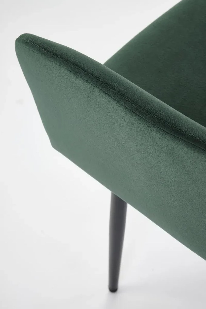 Krzesło tapicerowane K558 VELVET zielone HALMAR