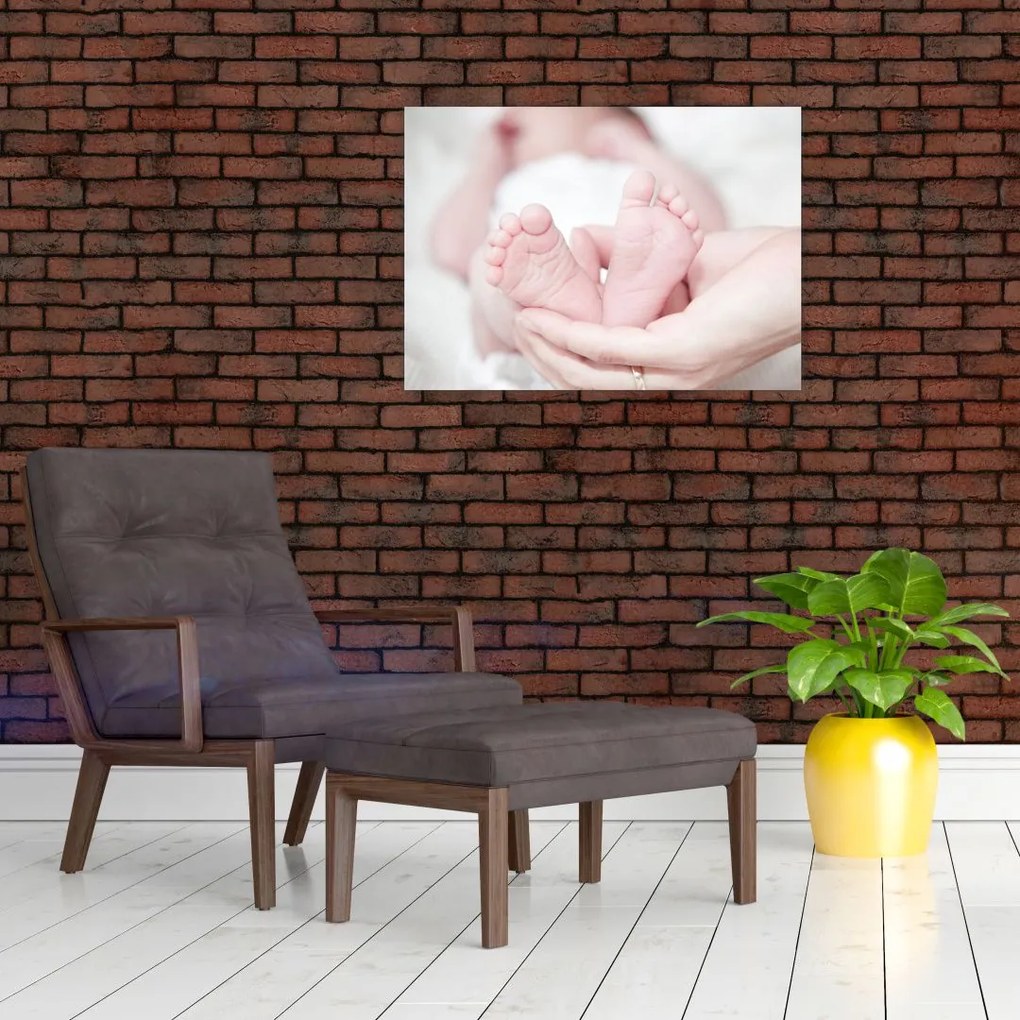 Obraz dziecięcych nóżek (70x50 cm)