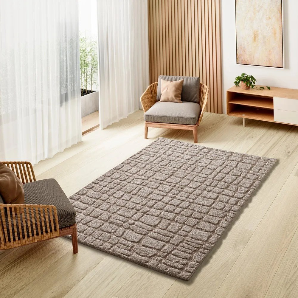 Beżowy dywan 64x120 cm Juno – Universal